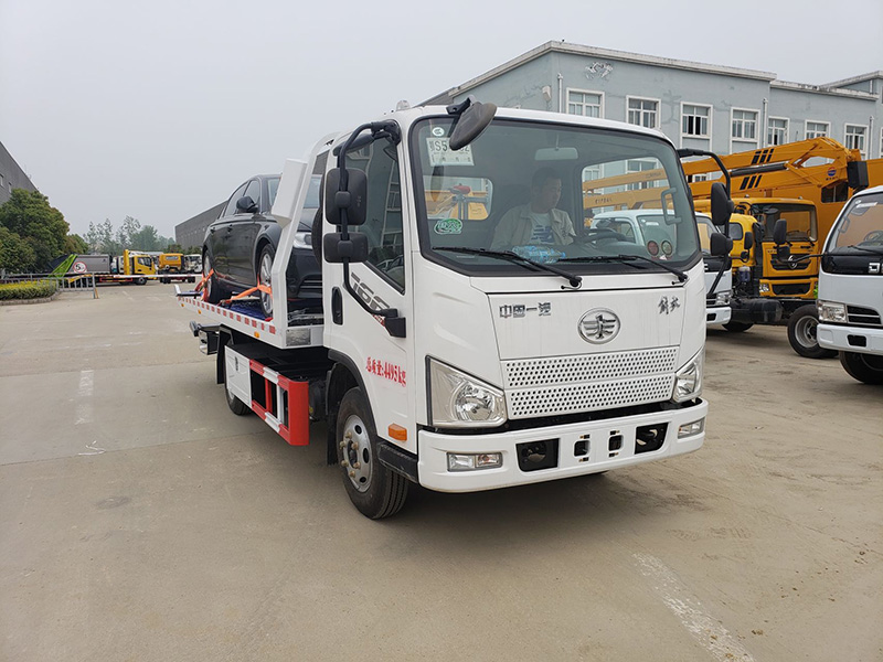 北京牌的國(guó)六藍(lán)牌解放清障車(chē)